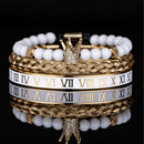 Kit 3 Pulseiras Premium Banhada a Ouro com Strass e Diversos Pingentes ROYAL