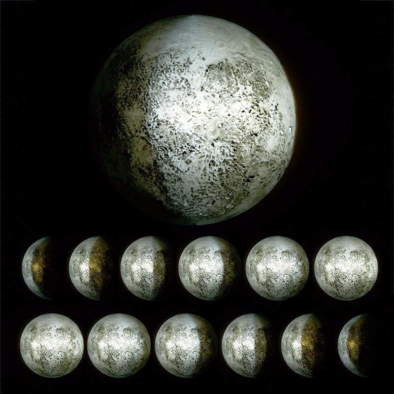 Lâmpada de Lua para a Parede de LED Interior