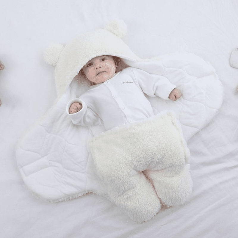 Saco de Dormir para Bebês em Pelúcia com Capuz Ursinho Dorminhoco [0 a 9 meses]