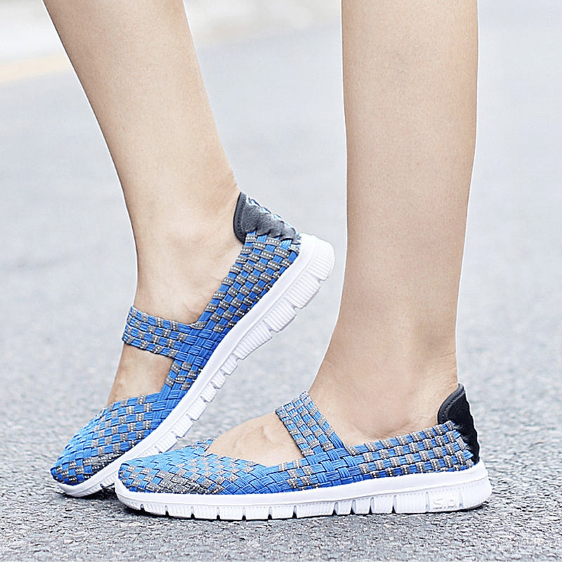 Tênis Sapatilha Ortopédico Feito em Malha Elástica Trançada CONFORT STYLE