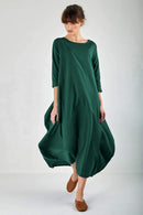 Vestido Longo Amplo Bohemian