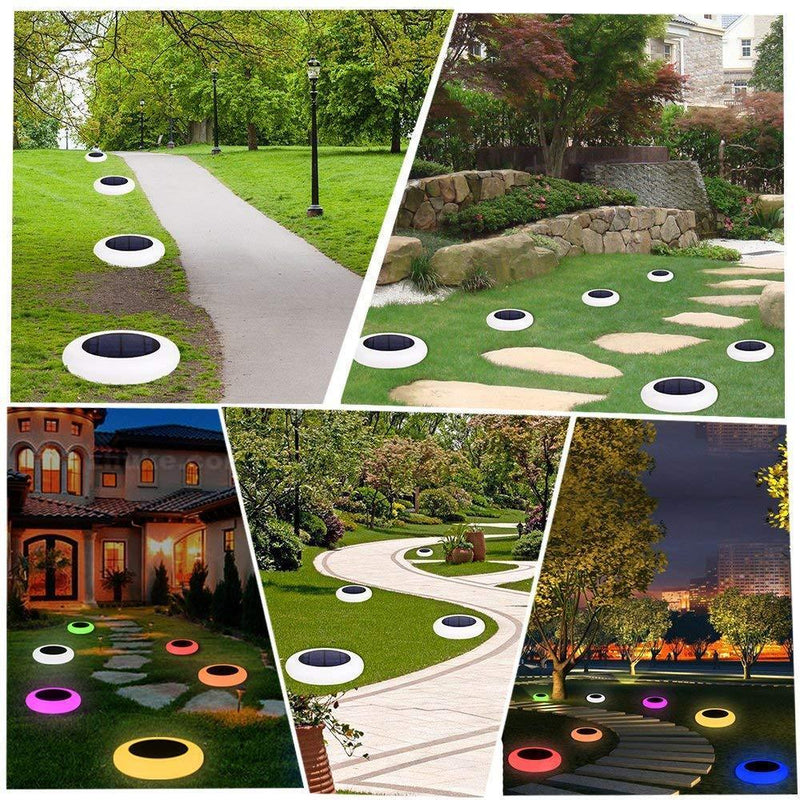 Lâmpada de Mudança de Cor com Energia Solar para Jardim