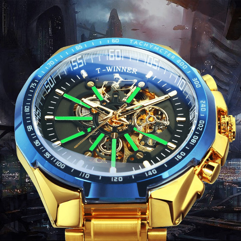 Relógio de Pulso com Ponteiros Luminosos Luxury T-WINNER