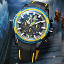 Relógio Masculino MEGIR SPORT EXPLORER - Design 3D, Cronógrafo, Movimento de Quartzo