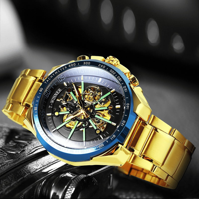 Relógio de Pulso com Ponteiros Luminosos Luxury T-WINNER