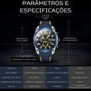 Relógio Masculino MEGIR SPORT ADVANCE - Cronógrafo, Efeito Luminoso, Resistência à Àgua