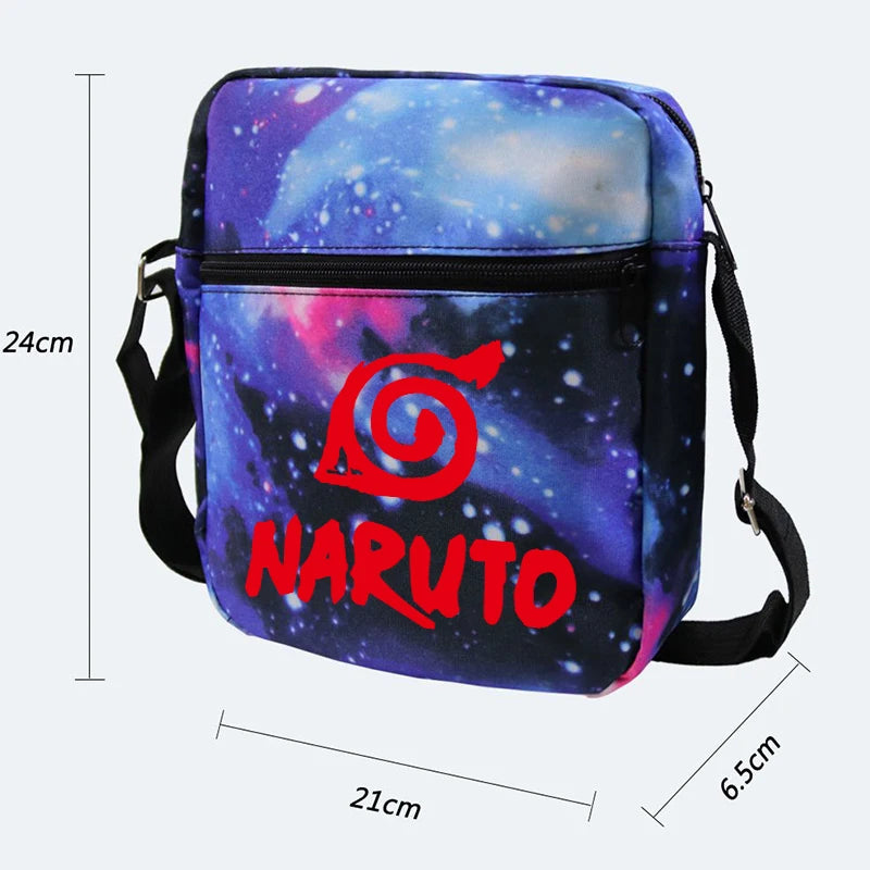 Mochila Com Lancheira e Estojo Escolar Infantil Naruto