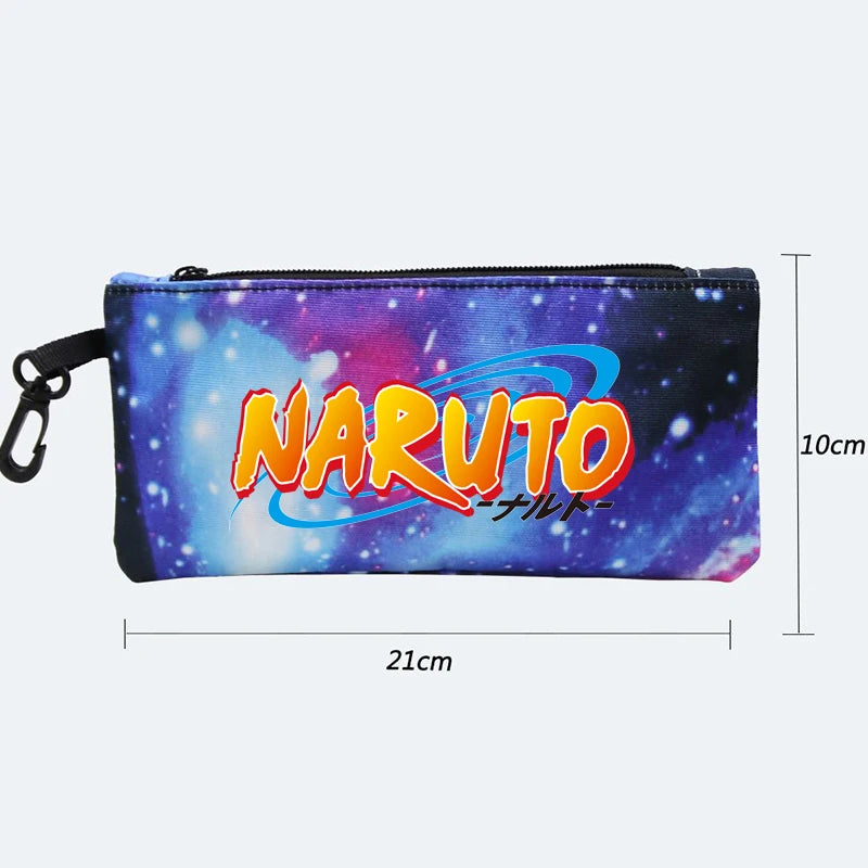 Mochila Com Lancheira e Estojo Escolar Infantil Naruto
