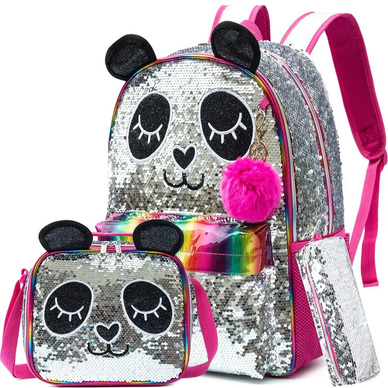 Mochila Infantil de Panda Brilhante - Estilo e Conforto e Durabilidade