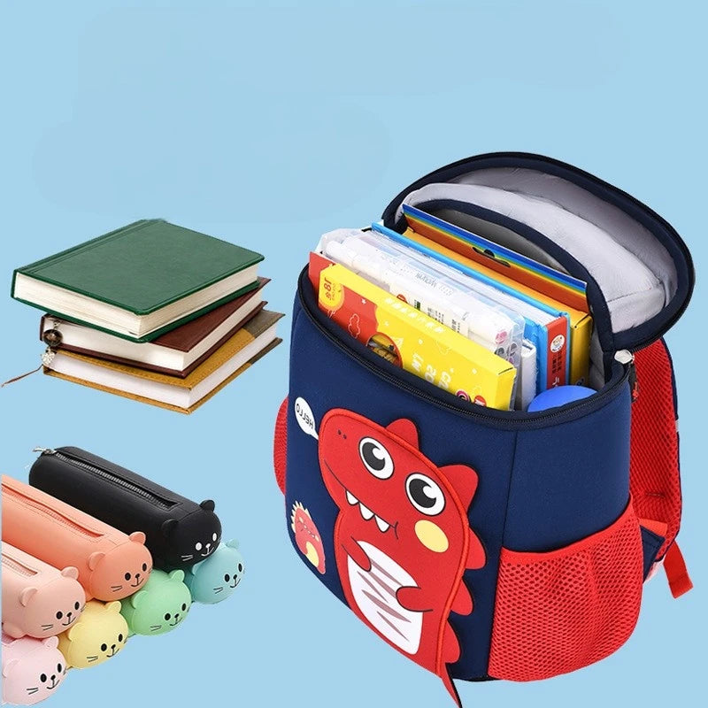 Mochila Infantil Amigossauro - Meu Primeiro Dia na Escola