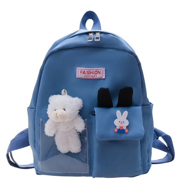 Mochila Infantil Teddy Pelúcia - Leve Seu Amiguinho Para Onde For