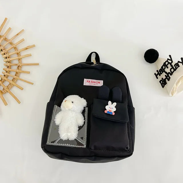 Mochila Infantil Teddy Pelúcia - Leve Seu Amiguinho Para Onde For