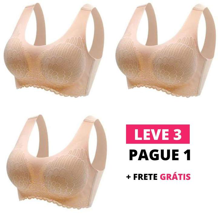 [COMPRE 1 LEVE 3] Sutiã Mega Confort 6D Zero Arames Bojo Removível [OFERTA RELÂMPAGO]