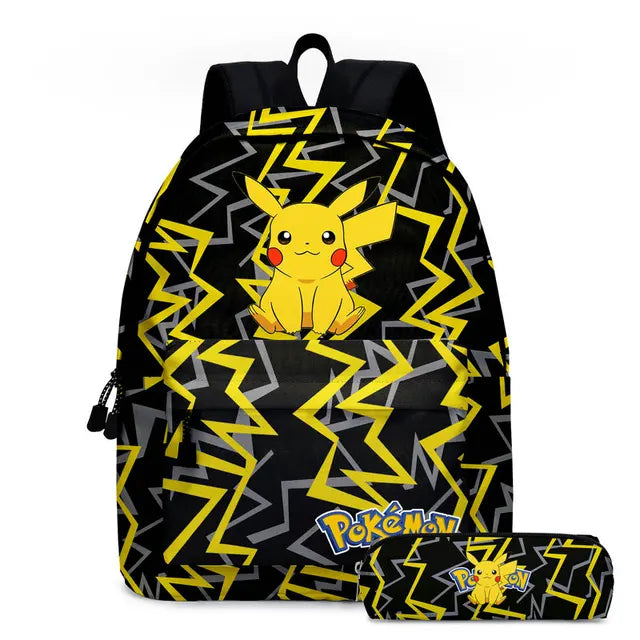 Kit Escolar Infantil 3 em 1 Mochila com Lancheira e Estojo Pokémon