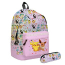 Kit Escolar Infantil 3 em 1 Mochila com Lancheira e Estojo Pokémon