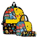 Kit Escolar Infantil 3 em 1 Mochila com Lancheira e Estojo Pokémon