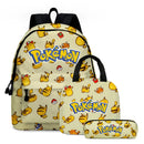 Kit Escolar Infantil 3 em 1 Mochila com Lancheira e Estojo Pokémon