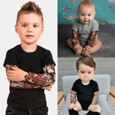 Camiseta/Body Com Tatuagem Fake Para Crianças e Bebes - TATOO BABY Divertido e Confortável - Inov&tec