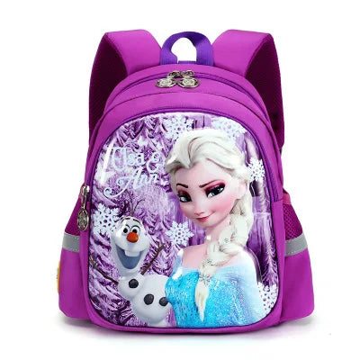 Mochila Escolar Infantil Elsa Frozen Premium