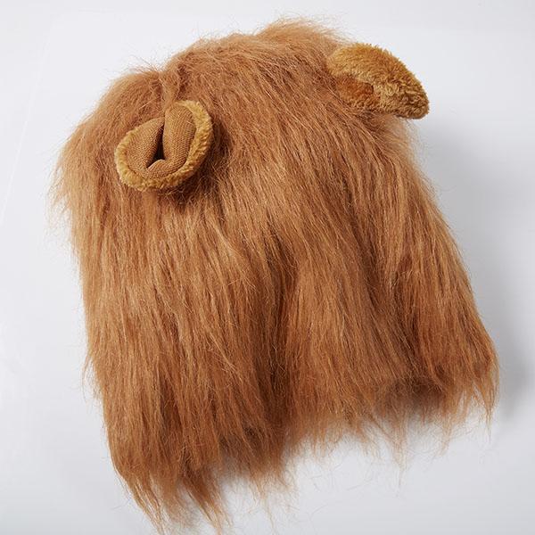 Peruca Juba de Leão em Pelúcia para Cachorros