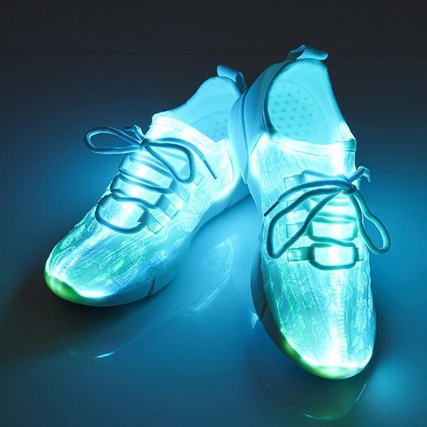 Tênis de LED Luminoso com 7 Cores e 4 Modos de Flash Light Up GlowStep
