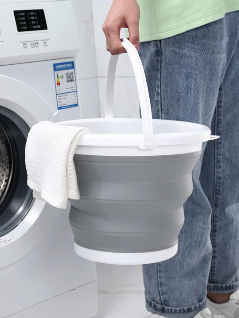 Balde Dobrável Retrátil 10 Litros DEEP CLEAN + Brinde - Inov&tec