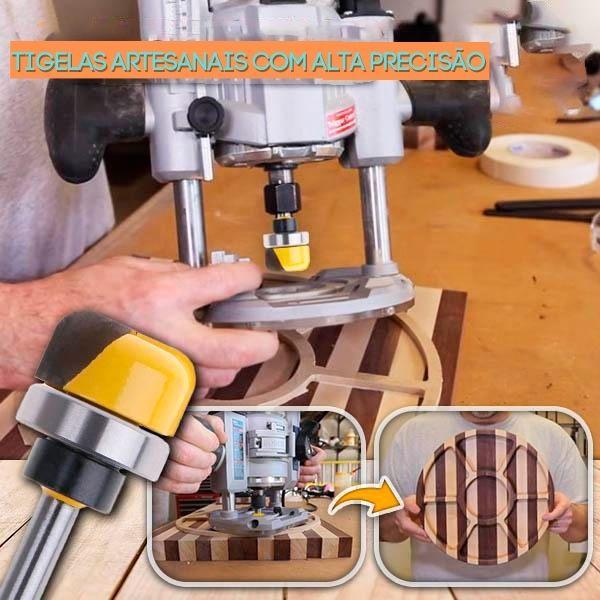 Fresa Tigela Bandeja para Tupia Manual, Tupia de Bancada, Tupia de Coluna e Router CNC