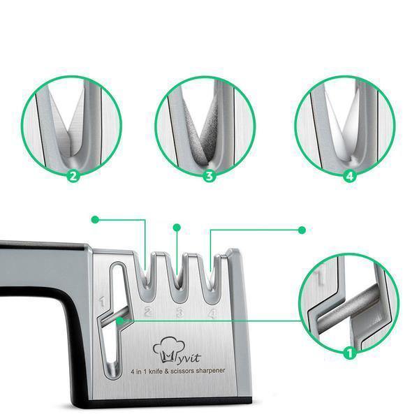 Afiador Japonês Profissional 4 em 1 Kezuriki