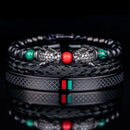 Pulseira DUAL LEOPARD - Joia em Aço Inoxidável Banhada em Ouro e Prata