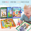 kit 2 Livros Infantis para Colorir à Base de Água Magic Fun