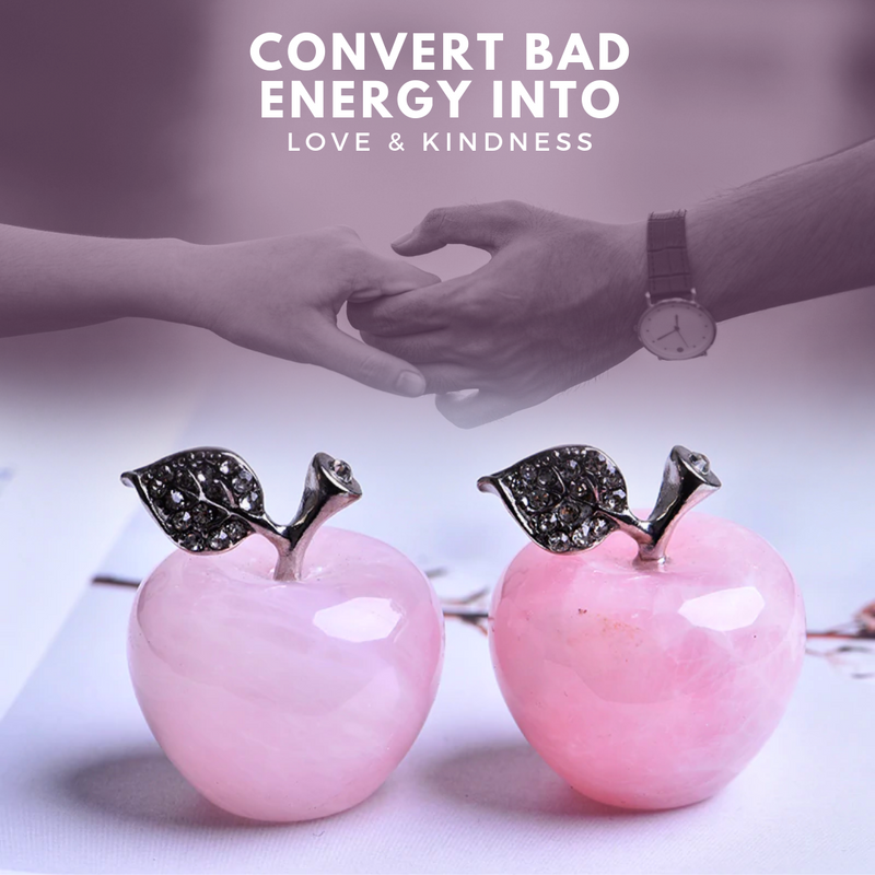 Maçã do Amor de Quartzo Rosa - AppleLove