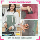 Avental de Cozinha Impermeável Multifuncional Estampado Easy Cook