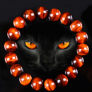 Pulseira da Paixão - Olhos de Tigre Vermelho