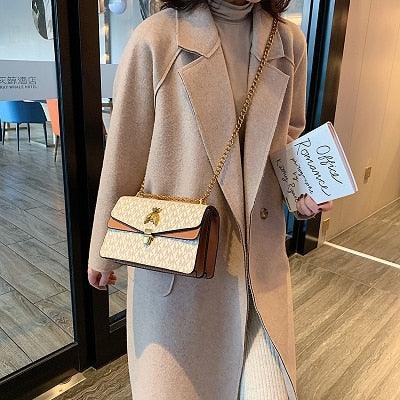 Bolsa De Grife MK TRENDY - Bolsa Feminina de Ombro HandBag Em Couro PU - Inov&tec