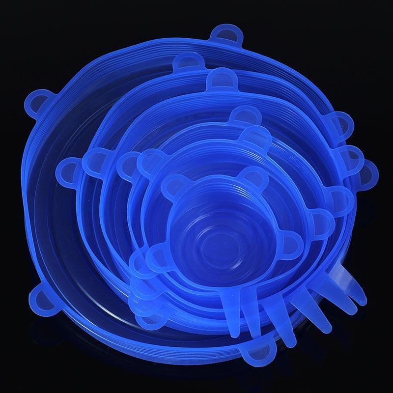 Kit 6 Peças Tampas de Silicone VEDA-TUDO Original - Inov&tec