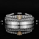 Kit de 3 Pulseiras Banhadas a Ouro e Prata Cravejadas com Cristais De Zircônia LUXURY PANTHER