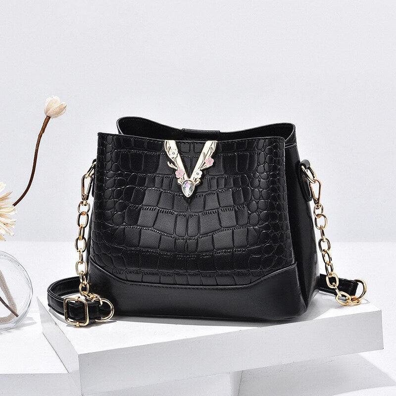 Bolsa de Ombro Feminina WILD LADY Cristal Em Couro PU - Inov&tec