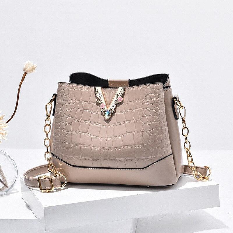 Bolsa de Ombro Feminina WILD LADY Cristal Em Couro PU - Inov&tec