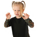 Camisa Manga de Tatuagem Falsa Para bebês e Crianças