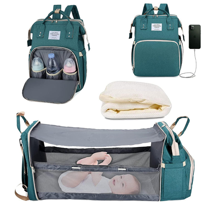 Mochila Multiuso BABY NAPPY Para Maternidade Com Berço - Inov&tec