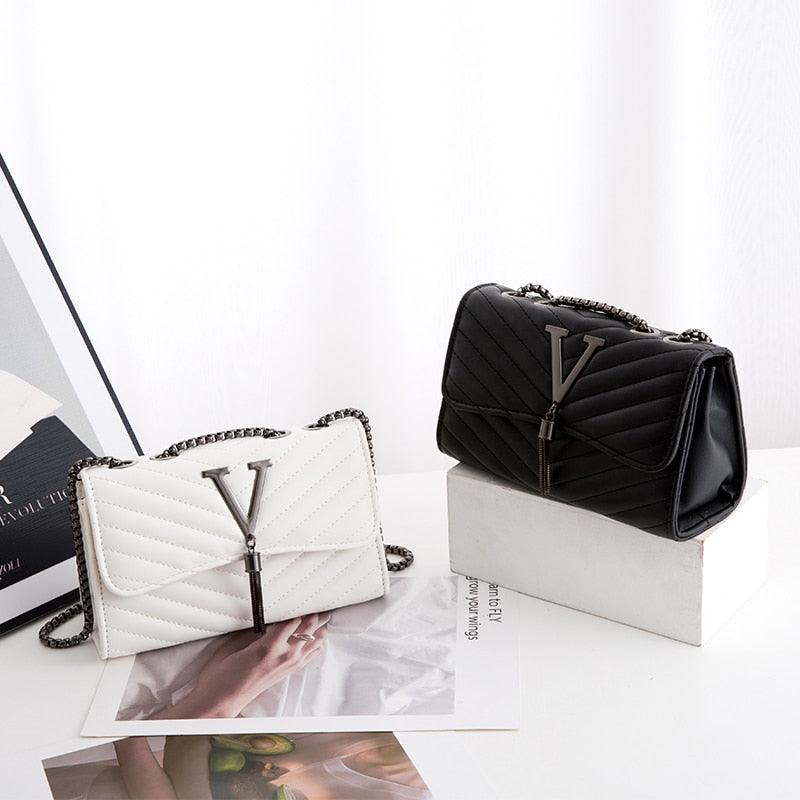 Bolsa Luxury V TRIANGLE - Bolsa de Ombro, Clutch, Handbag Feminina - Inov&tec