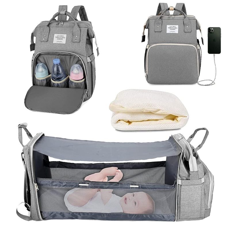 Mochila Multiuso BABY NAPPY Para Maternidade Com Berço - Inov&tec