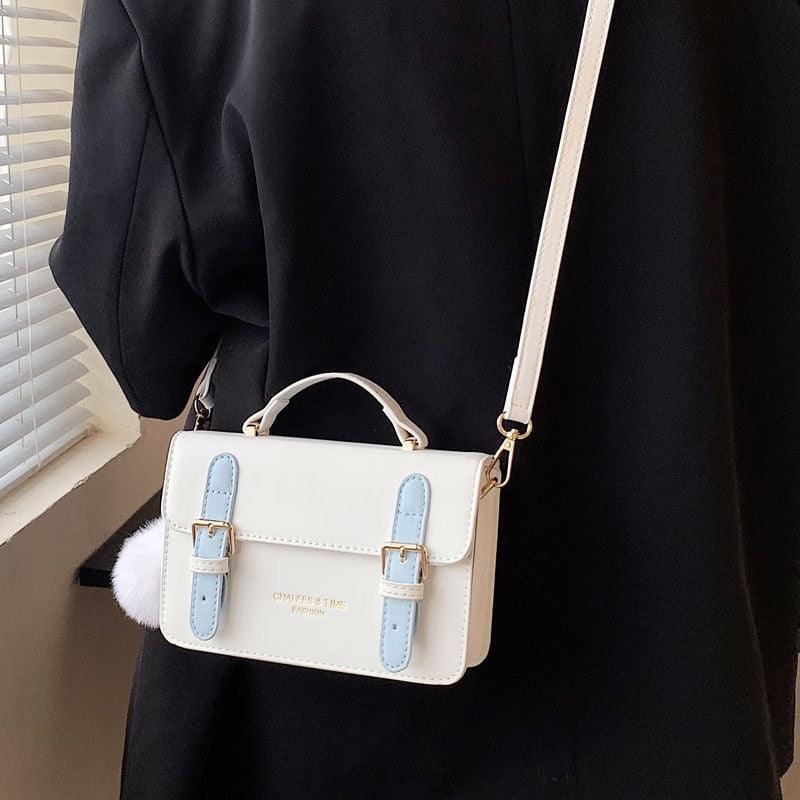 Bolsa Feminina Fashion CHALFES & TIME - Bolsa de Ombro em Couro PU - Inov&tec