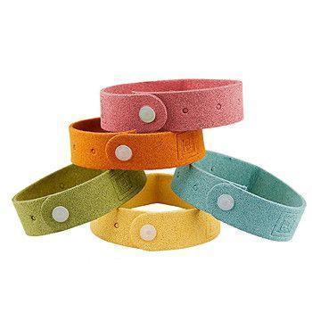 4 Pulseiras Repelente de Mosquito com Tira Ajustável para Adultos e Crianças