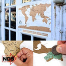 Mapa Mundi de Raspar - Mostre suas viagens!