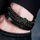 Kit de 3 Pulseiras Banhadas a Ouro e Prata Cravejadas com Cristais De Zircônia LUXURY PANTHER