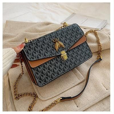 Bolsa De Grife MK TRENDY - Bolsa Feminina de Ombro HandBag Em Couro PU - Inov&tec