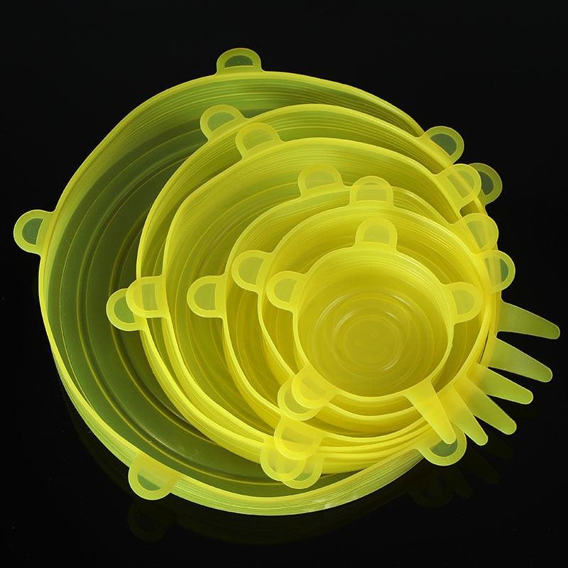 Kit 6 Peças Tampas de Silicone VEDA-TUDO Original - Inov&tec