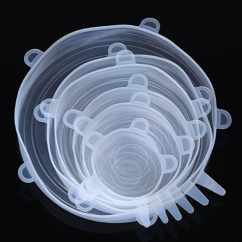 Kit 6 Peças Tampas de Silicone VEDA-TUDO Original - Inov&tec