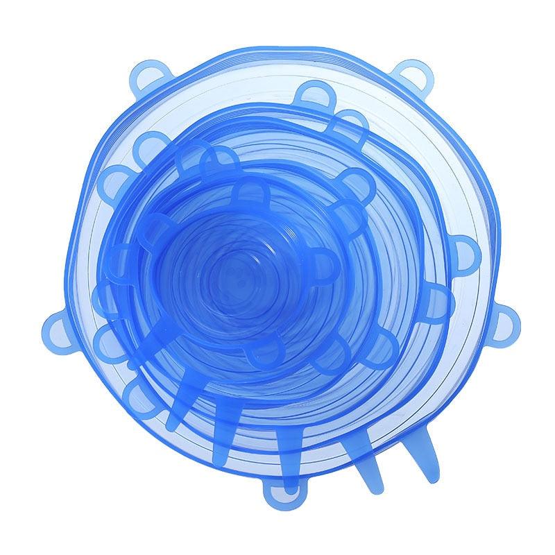 Kit 6 Peças Tampas de Silicone VEDA-TUDO Original - Inov&tec